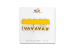 Hårnåle 2-sæt Maxi Stripes Citron