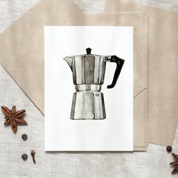 Postkort - Espressomaskine II
