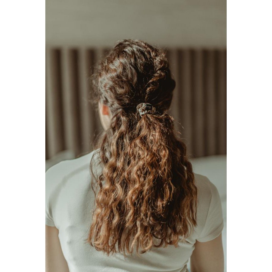 Silk Scrunchie S Size Beige