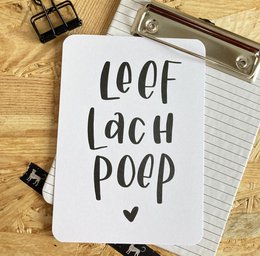 Karte Live Laugh Poop