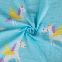 Blue Unicorn Swaddle