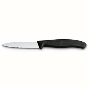 Victorinox Schälermesser gezahnt schwarz