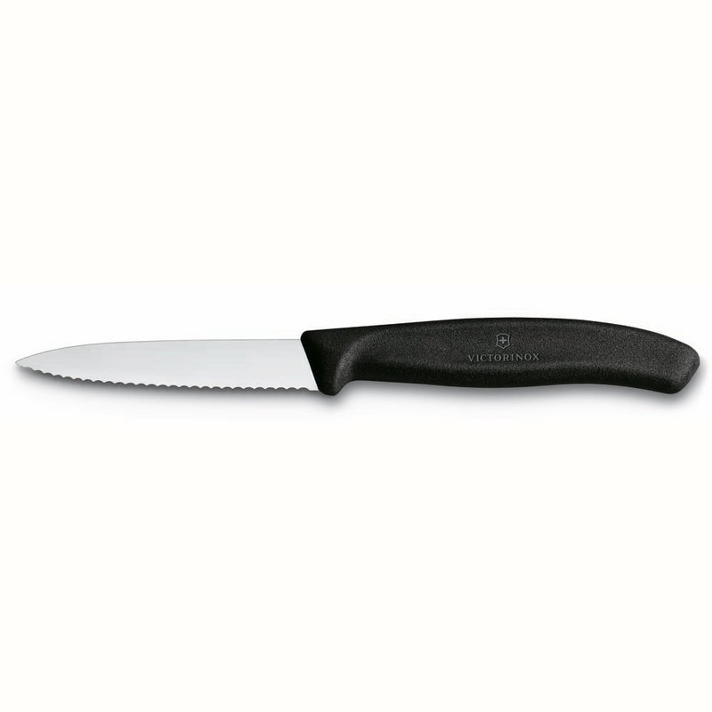 Victorinox Peeler knife serrated black