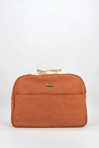 Fabric Maternity Bag, Terracotta Colour