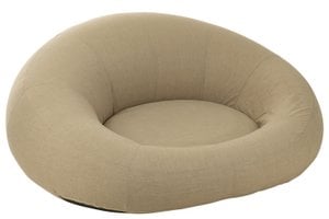 J-Line Mattress Donut Polyethylene Beige