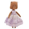 Katoen zacht speelgoed, Cotti Motti - Oscar The Bear: Purple Dress + Bonus Mermaid Tale (30 cm)