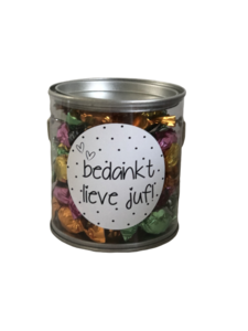 Blikje lieve juf