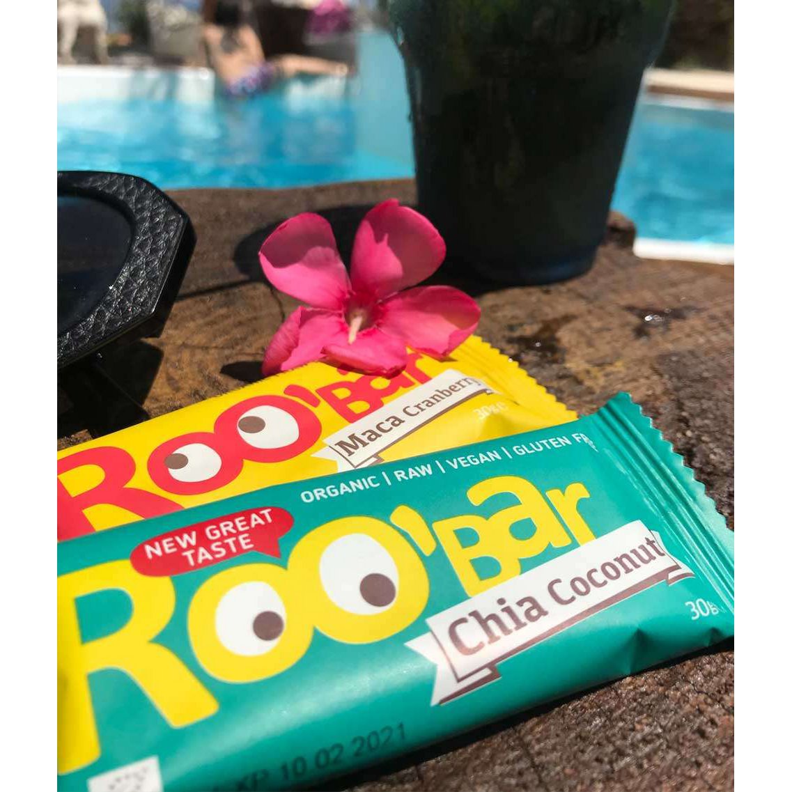 Chia & Coconut Bar, organic, Roobar, 30g