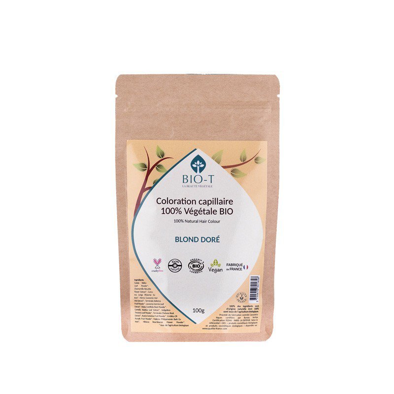 Coloration Végétale BLOND DORE - BIO - 100g