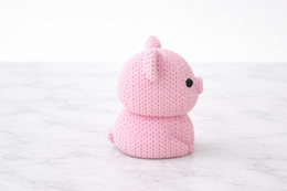 Eterna Wonder – Schweinefigur im Strickstil – Dekoobjekt – Rosa