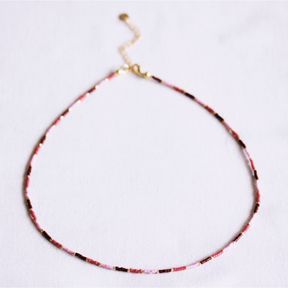Collana Miyuki - Spezia di ciliegia