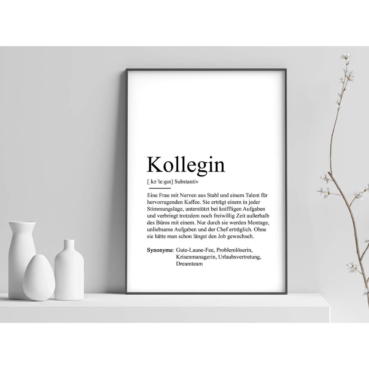 Definitie "collega" poster