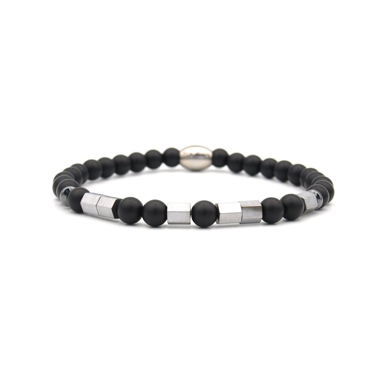 Morse code armband Papa onyx