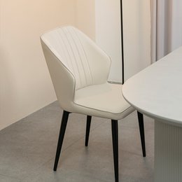 Krzesła jadalne Aleena [zestaw 2] [PU skóra]