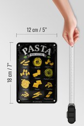 Blechschild Pasta 12x18cm Nudeln what you like Essen Dekoration