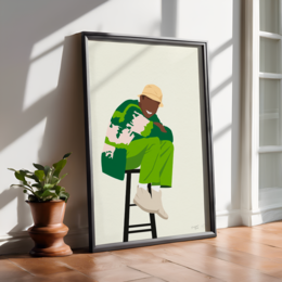 Poster "Tyler the Creator Smile" - A4 & 30x40cm - Art print