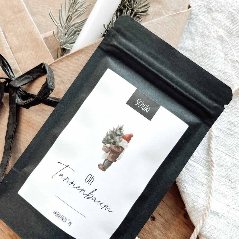 CHOCOLATE DROPS | Christmas tree | mini bag of whole milk