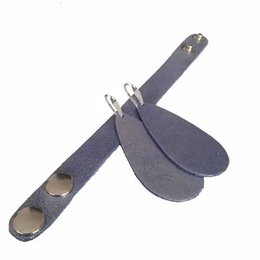 Orecchini in pelle 'Drops of Joy', Blu brillante