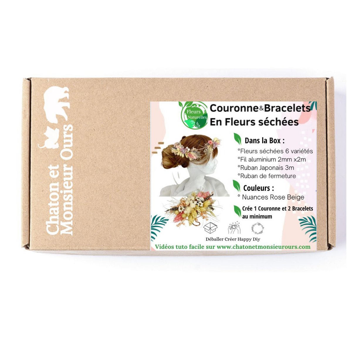 BOX DIY Fleurs séchées, Loisirs créatifs,