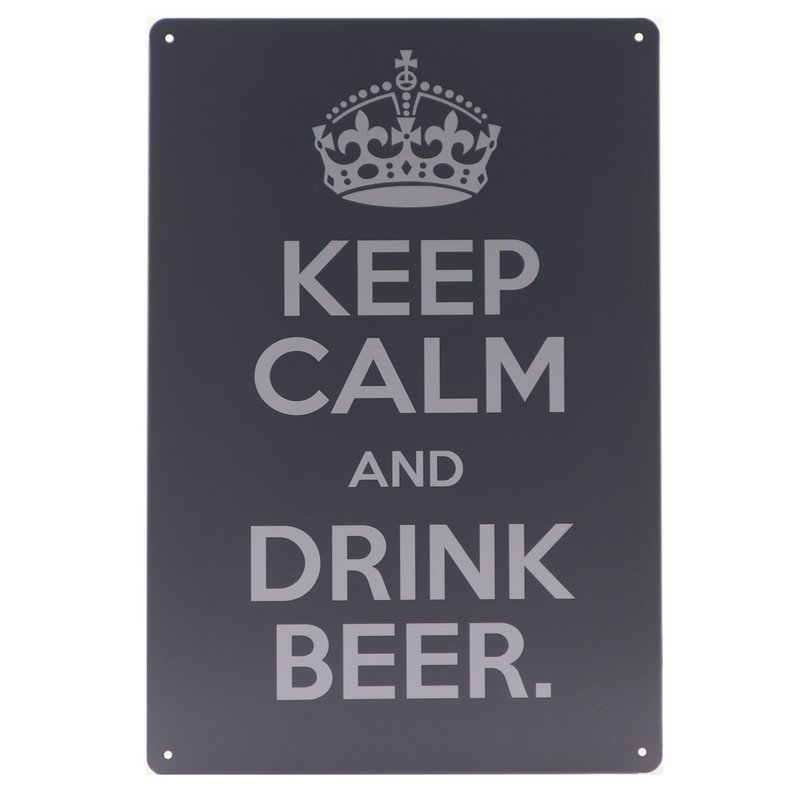 Bier Retro Wandbord 30x20