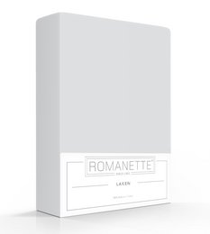Romanette Bomuld Sengelagen Sølv