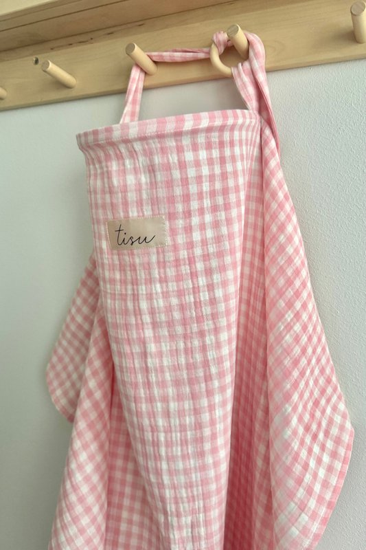 Nehmen Sie die Pflegeabdeckung, Pink Gingham