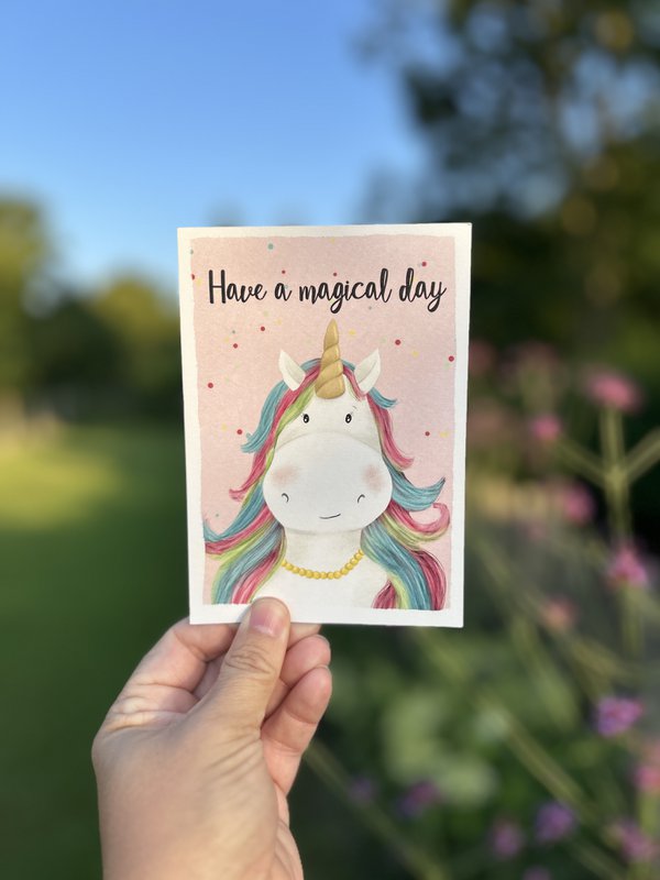 Postkaart - Magical Unicorn