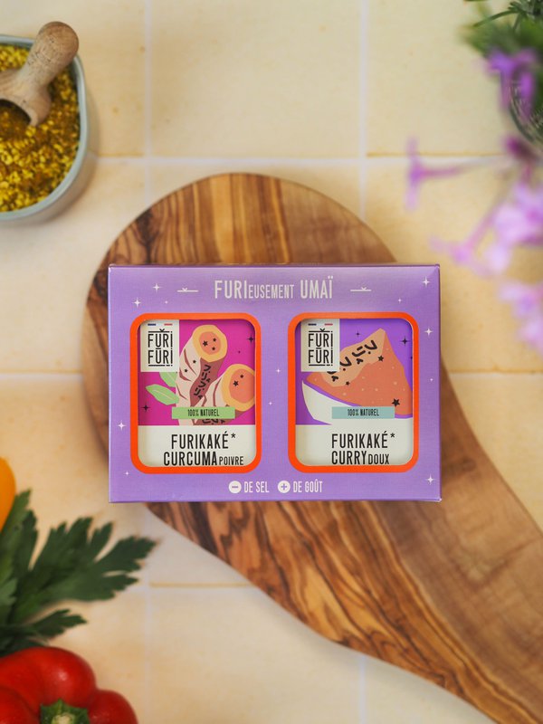 FURIFURI "UMAÏ" doos - Sesam- en zeewierkruiden - zoutalternatief 2X80g