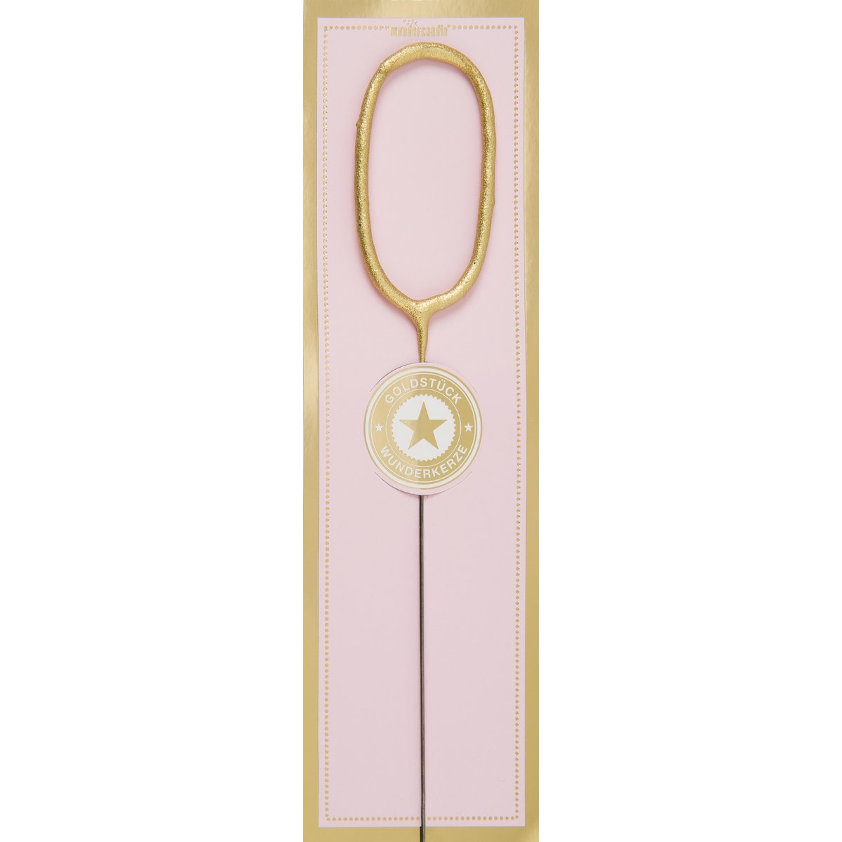0 gold Goldstück pink Wondercandle® classic
