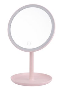 FlinQ Wireless Design Makeup Mirror Pink
