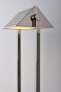 Luxus 4 Tisch- Stehleuchte LED Nickel-Matt