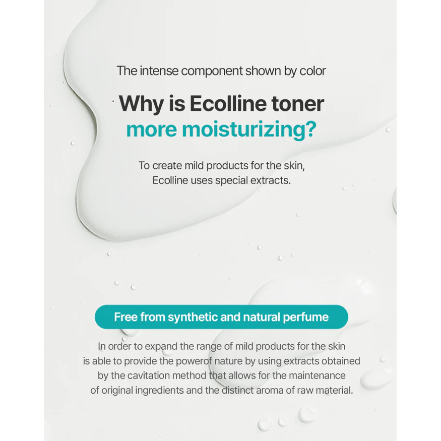 ECOLLINE Clean Beauty Dermocosmetische Balancing Toner | Barrièreherstel en microbioomondersteuning met Manuka Honing + & Marula Olie | KOREAANSE Huidverzorging