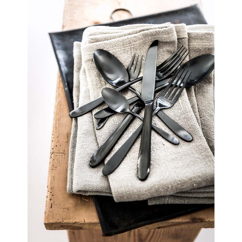 Set/6 Cake Forks Matt Black