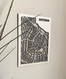 Amsterdam træ bykort