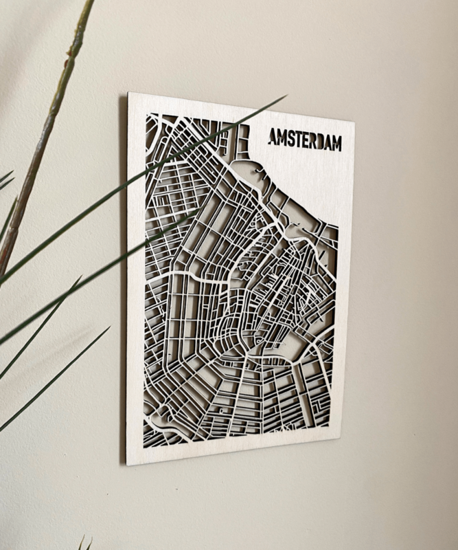 Amsterdam træ bykort