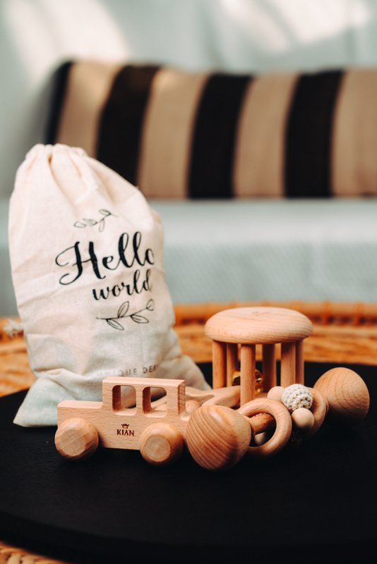 KIAN Family: Wooden toy set "Hello World"