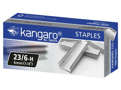 Staples Kangaro 23/6 Box 1000 Stück 23/6