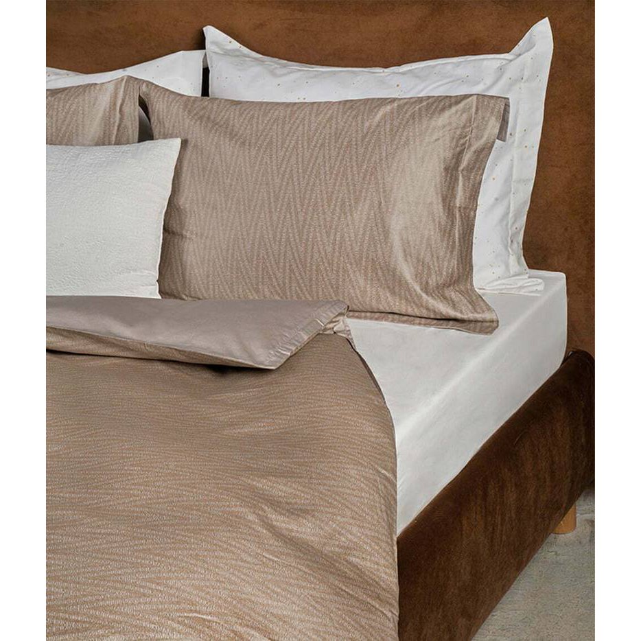 Satinlagen med elastik Solid White