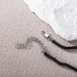 Black Stainless Steel Chain anklet