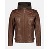 Jasper │ Men's Leather Motorcycle Hoodie Jacket