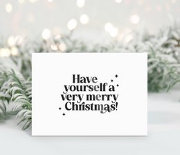 Kerstkarte | Ich wünsche Ihnen ein frohes Weihnachtsfest