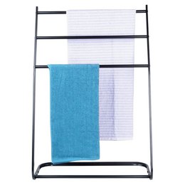 Towel Stand Metal Black