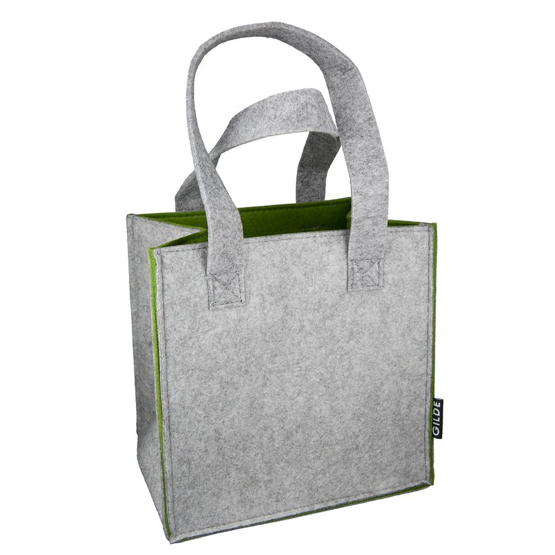 Geschenktasche quadratisch Colorful H.20 cm - 4fach sortiert