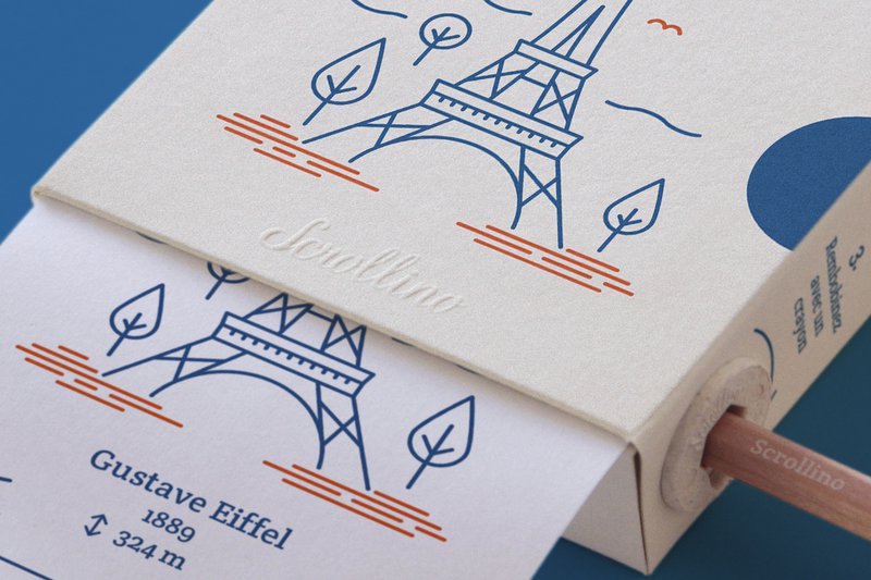 Guía de Regalos Turísticos - Scrollino PARIS Coloring