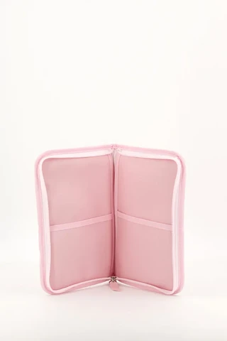 Baby Faux Leather Document Holder with Bow