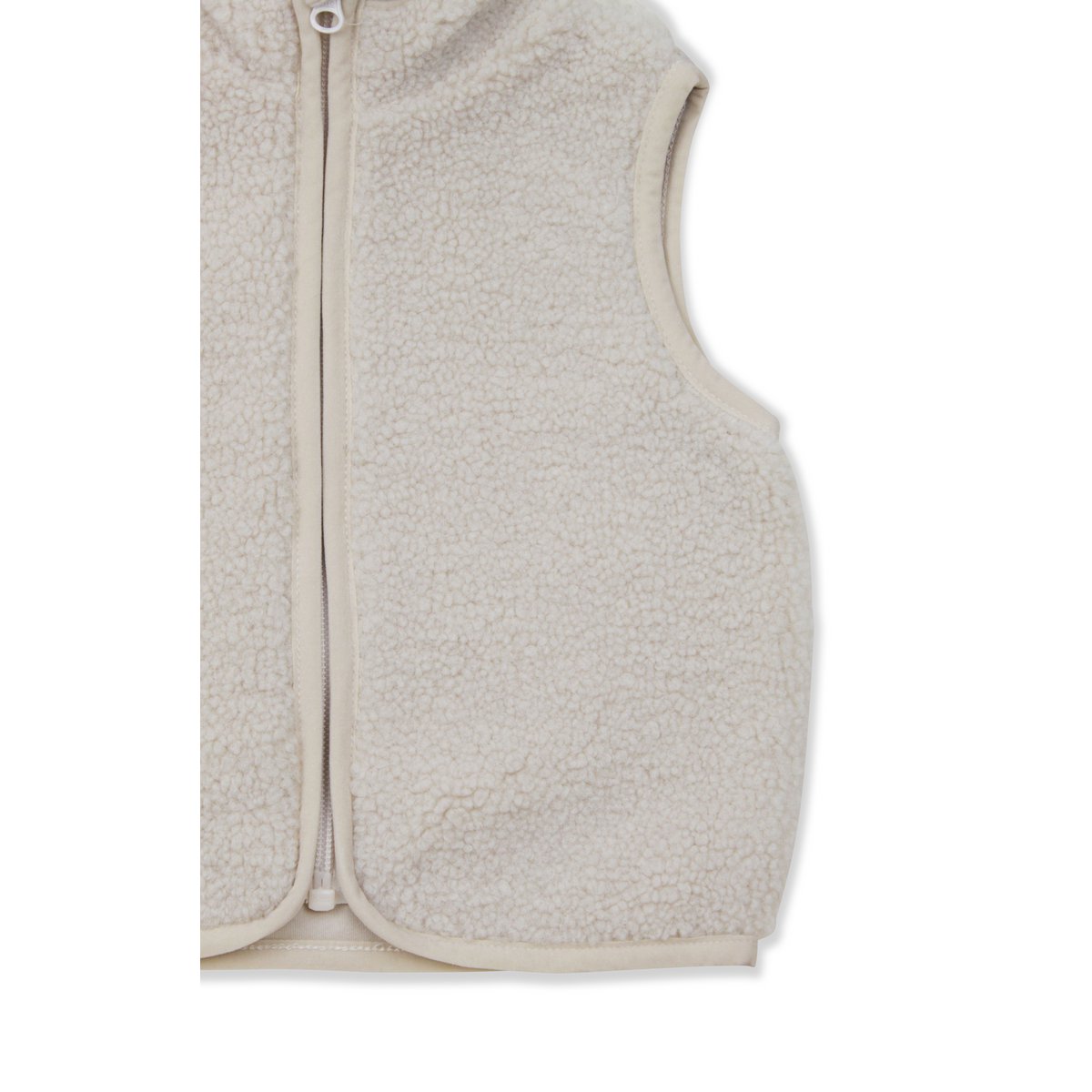 Teddy Weste Beige