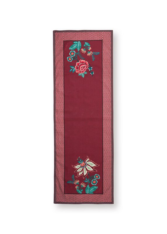 Table Runner Flower Festival Dark Pink 50x150cm