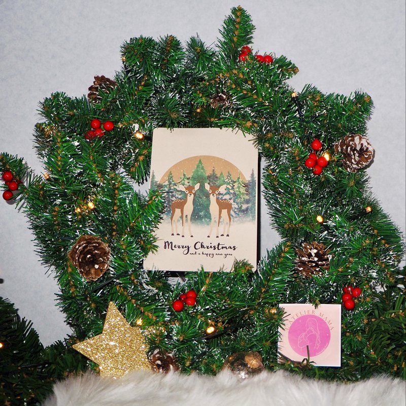 Christmas card 'Deer Randy & Ronnie'