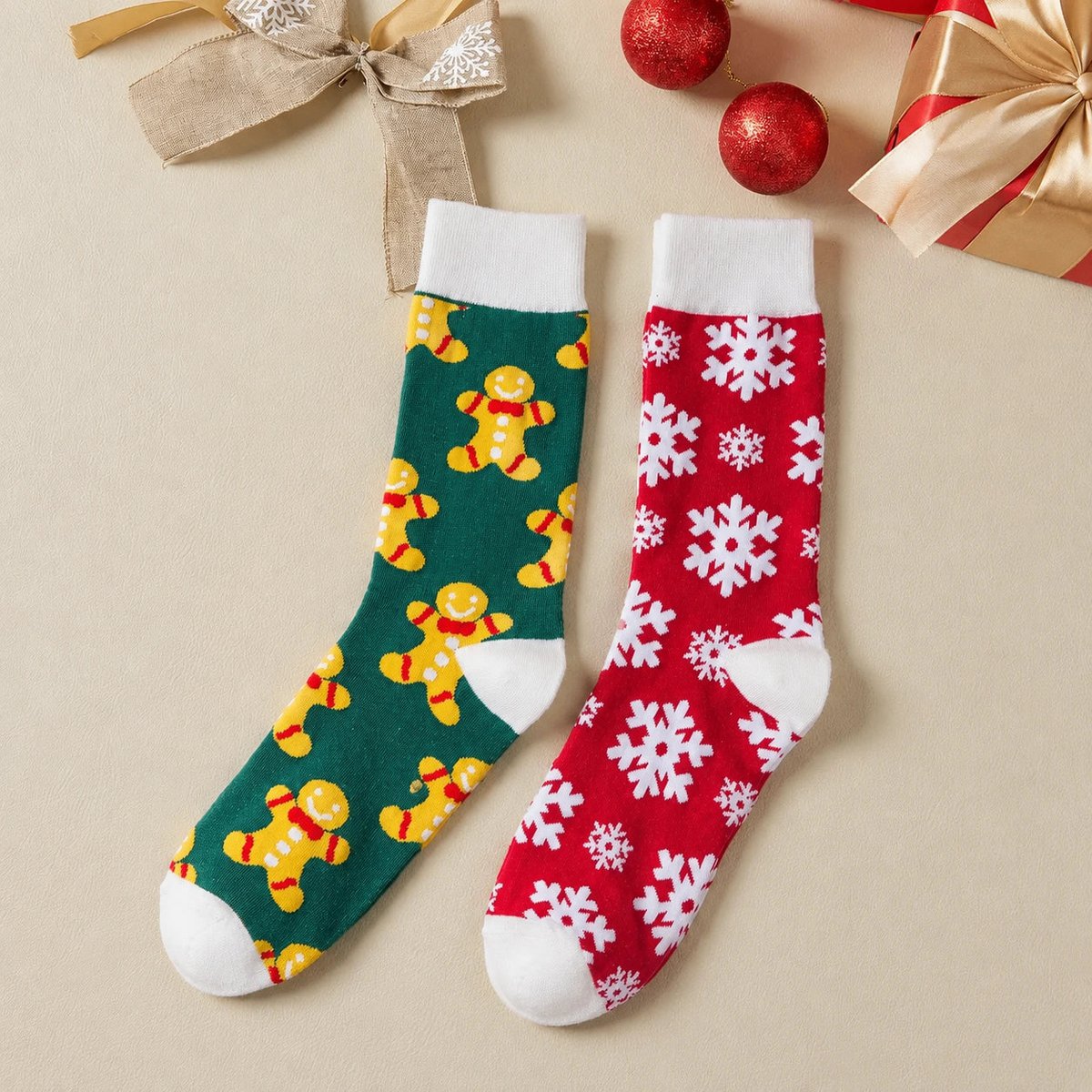 Gemischte Weihnachtskniestrümpfe I 38-45