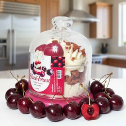 LAVURI Black Forest Cherry – Handmade Dessert Candle